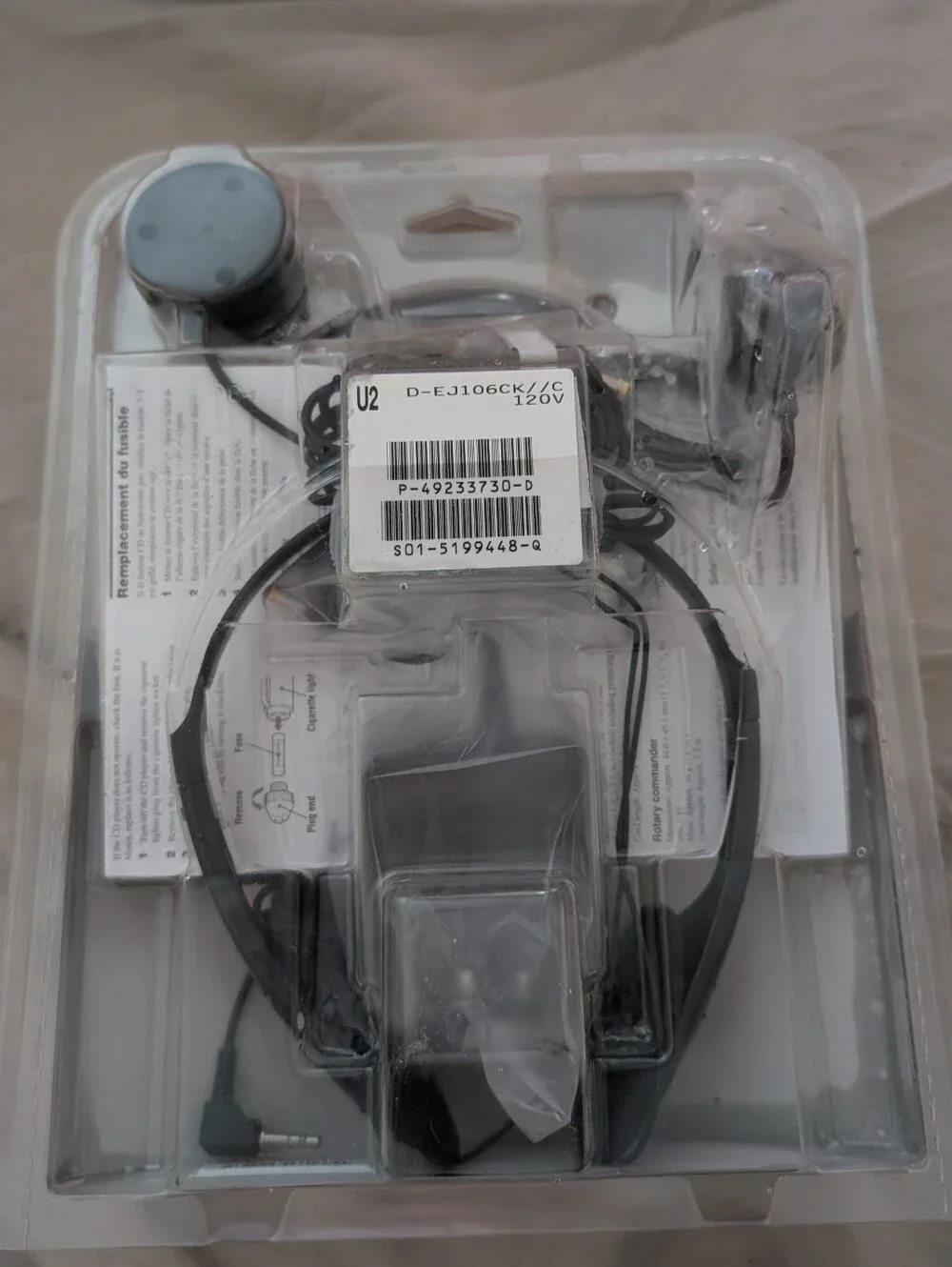 Sony Walkman Portable CD Player with Car Kit